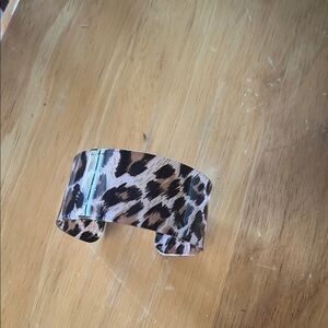 Leopard Print Cuff Bracelet